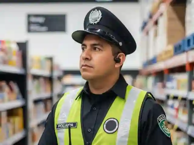 Personal encubierto en supermercado detectando robo externo